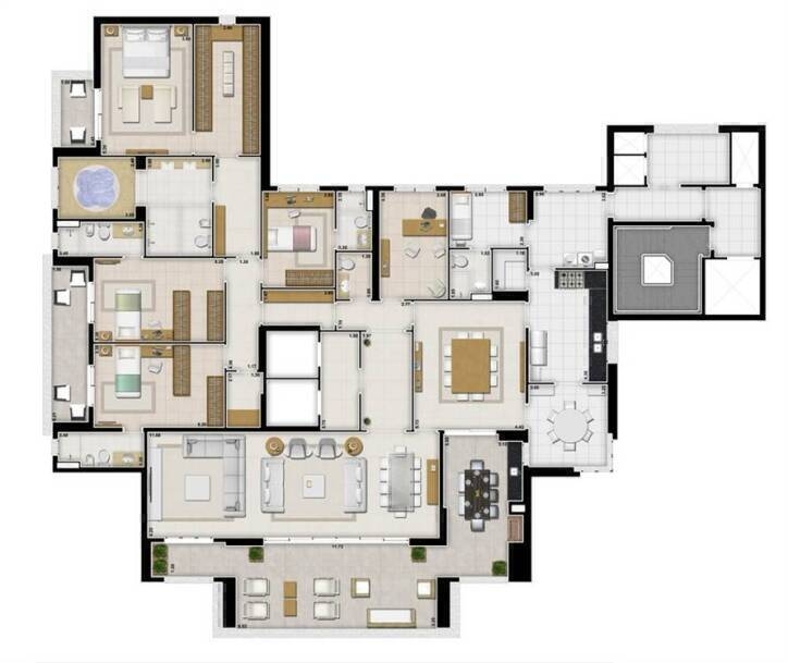 Apartamento à venda com 4 quartos, 380m² - Foto 27