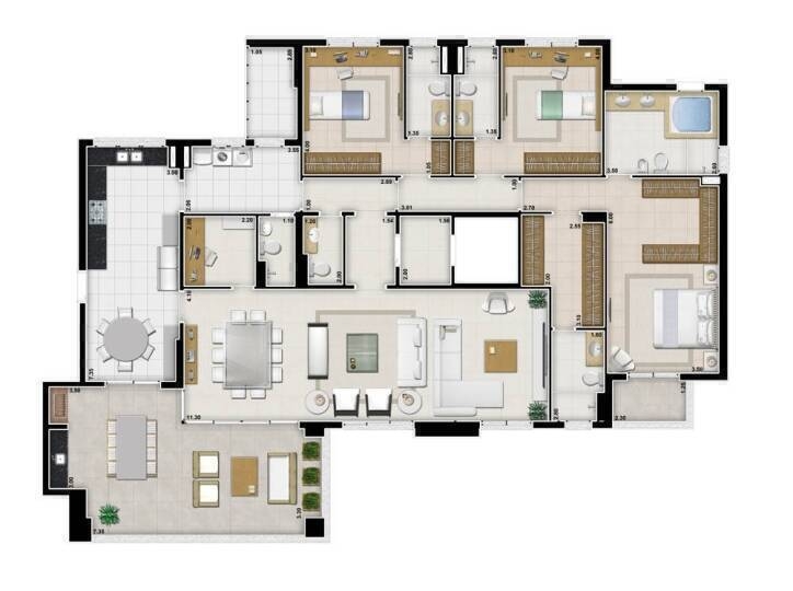 Apartamento à venda com 3 quartos, 245m² - Foto 31