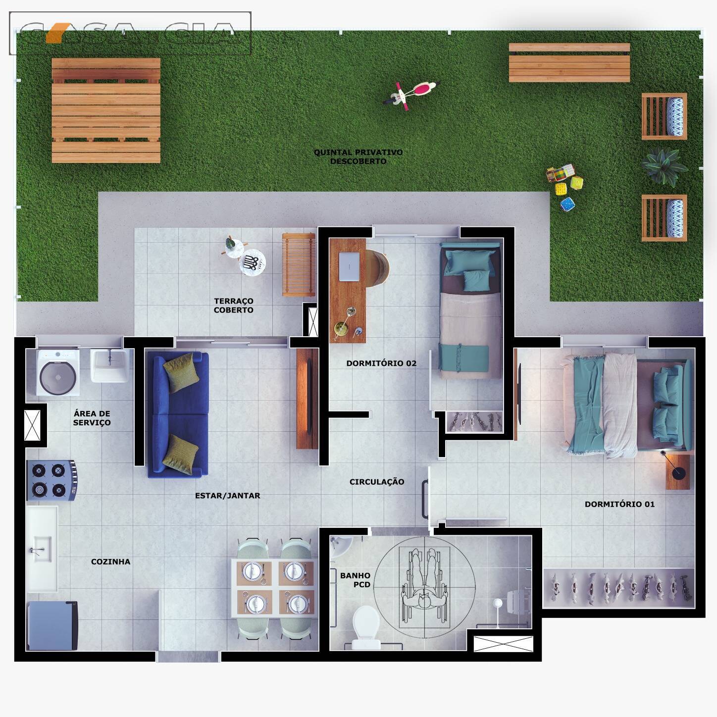 Apartamento à venda com 2 quartos, 50m² - Foto 9