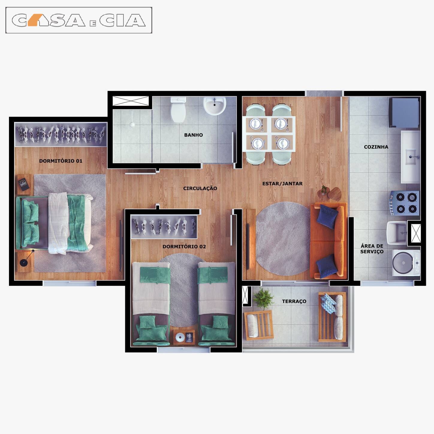 Apartamento à venda com 2 quartos, 50m² - Foto 6